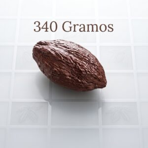 Moldes para Chocolate de Policarbonato Baya de Cacao Gigante 340g Cavidades: 1 Material: Policarbonato Grado Alimenticio Peso: 340 g Ancho: 89 mm Largo: 168 mm Alto: 42 mm