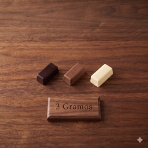 Moldes para Chocolate de Policarbonato Rectángulo Mini 3g Cavidades: 100 Material: Policarbonato Grado Alimenticio Peso: 3 g Ancho: 10 mm Largo: 21 mm Alto: 7 mm