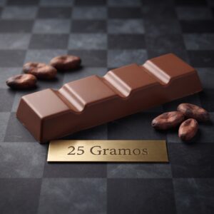 Moldes para Chocolate de Policarbonato Barra Larin 25g Cavidades: 16 Material: Policarbonato Grado Alimenticio Peso: 25 g Ancho: 24 mm Largo: 87 mm Alto: 10 mm