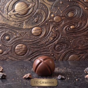 Moldes para Chocolate de Policarbonato Planeta 10g Cavidades: 21 Material: Policarbonato Grado Alimenticio Peso: 10 g Diámetro: 32 mm Alto: 16 mm