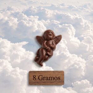 Moldes para Chocolate de Policarbonato Angelito 8g Cavidades: 12 Material: Policarbonato Grado Alimenticio Peso: 8 g Ancho: 36 mm Largo: 53 mm Alto: 12 mm