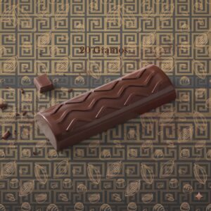 Moldes para Chocolate de Policarbonato Barra Grecas 20g Cavidades: 16 Material: Policarbonato Grado Alimenticio Peso: 20 g Ancho: 24 mm Largo: 88 mm Alto: 10 mm