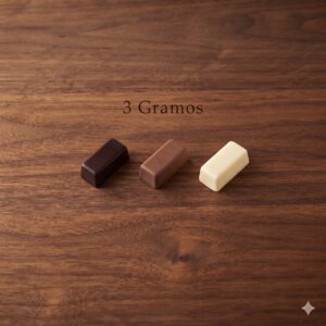 Moldes para Chocolate de Policarbonato Rectángulo Mini 3g Cavidades: 100 Material: Policarbonato Grado Alimenticio Peso: 3 g Ancho: 10 mm Largo: 21 mm Alto: 7 mm
