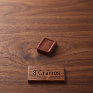 Moldes para Chocolate de Policarbonato Rectángulo Marco 8g Cavidades: 32 Material: Policarbonato Grado Alimenticio Peso: 8 g Ancho: 25 mm Largo: 30 mm Alto: 5 mm